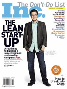 Eric Ries in the cover on Inc Magazine