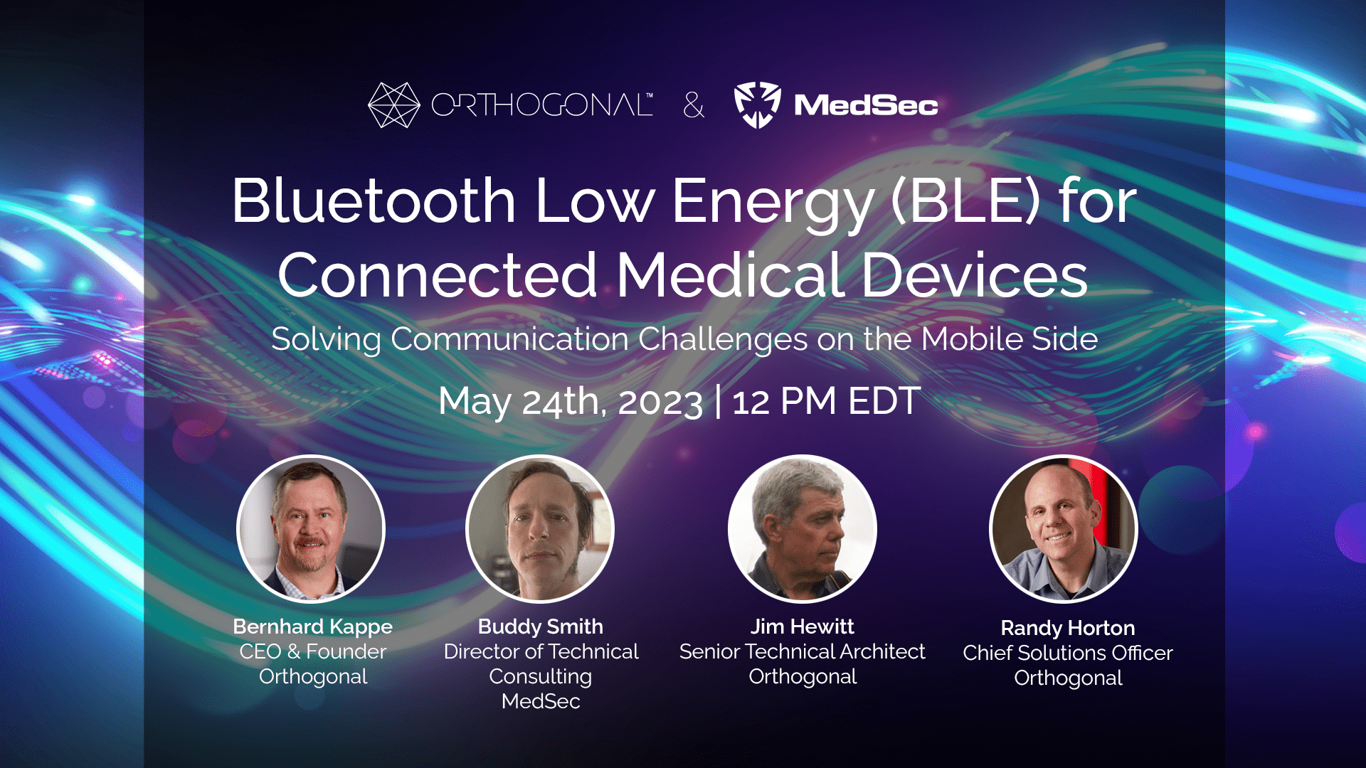 Bluetooth Low Energy for Connected Medical Devices Webinar