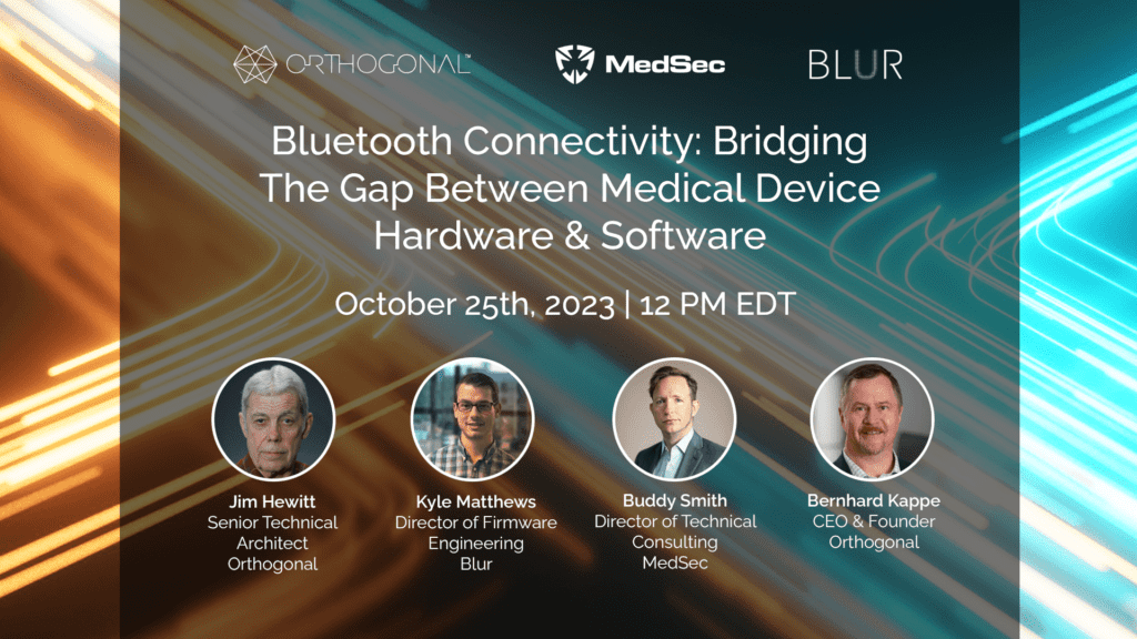 Webinar Bluetooth Connectivity Bridging the Gap Between Medical Device Hardware and Software
