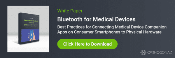 Bluetooth for medical devices white paper CTA